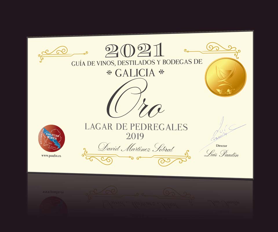 Diploma de Oro en la Guía de vinos, destilados y bodegas de Galicia